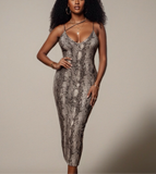 Fierce Allure Midi Dress