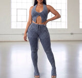 Knitted Halter Set