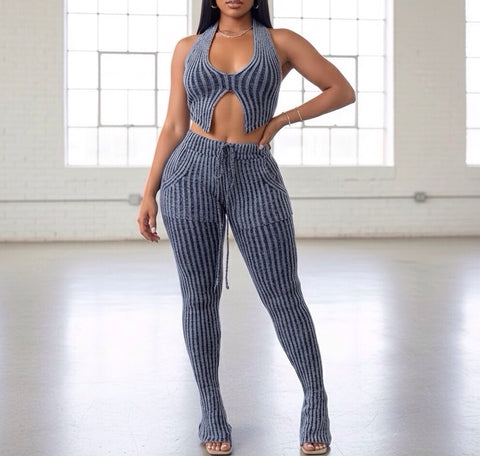 Knitted Halter Set