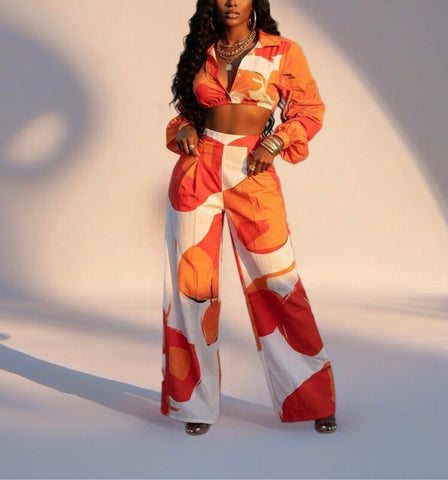 Bold Tropics Two-Piece Set