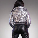 Silver Puffer Jacket