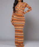 Bohemian Style Skirt Set