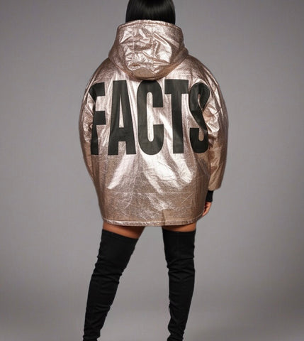 Oversized Metallic Jacket