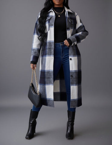 Plaid Rocker Coat