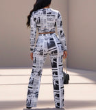 World News Palazzo Set