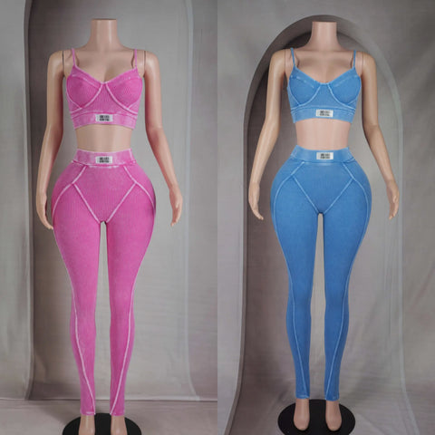 MINERAL WASH CONTOUR BRALETTE & LEGGING SET